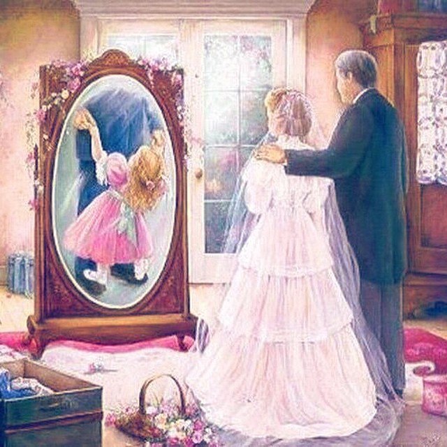 Невеста с папой - ГАЗМАНОВ - Маленькая дочка фото