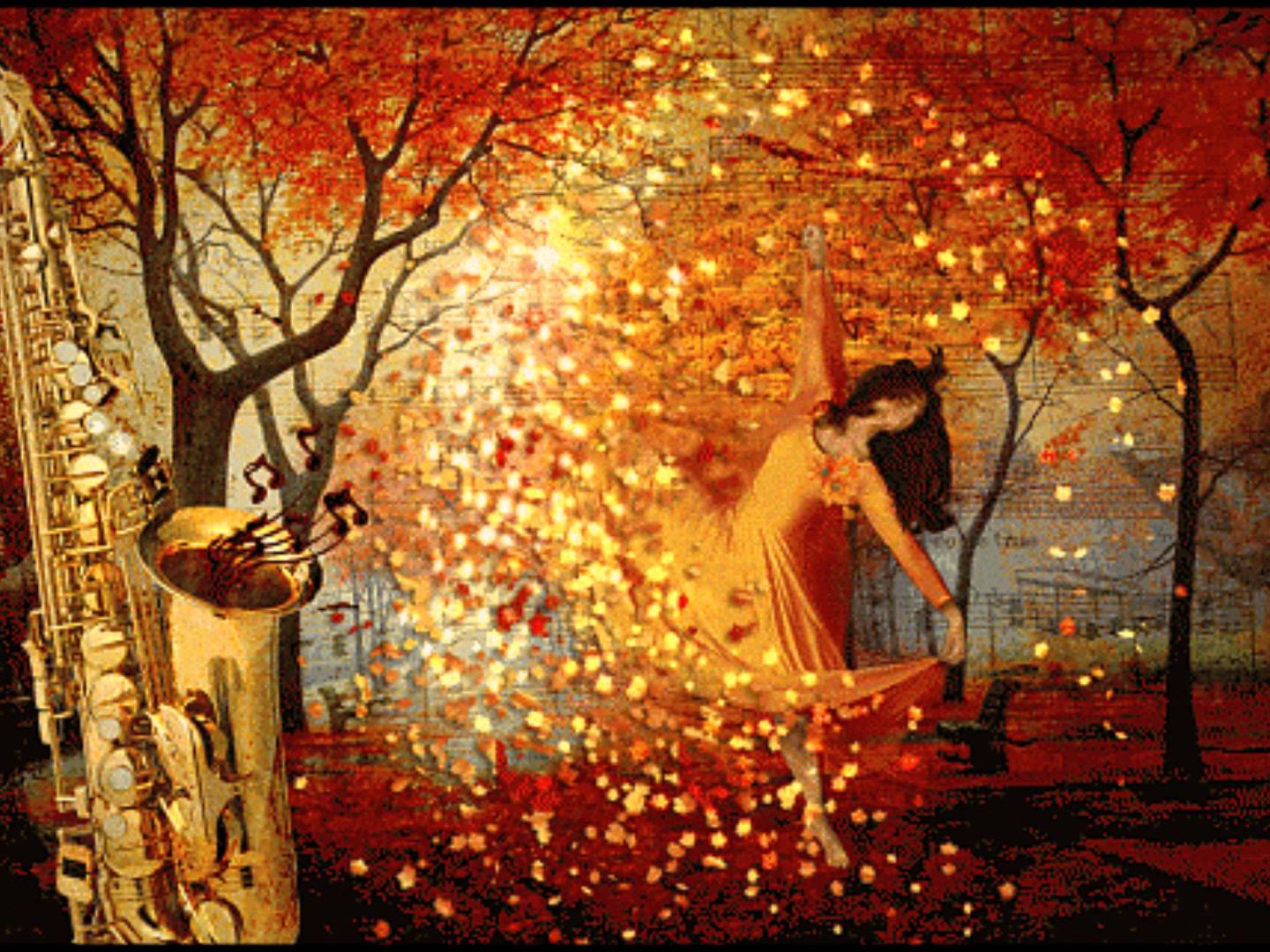 Осенняя песня - Листик желтый фото
