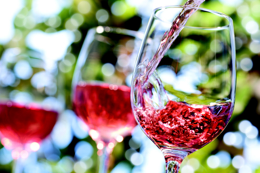 розовое вино без мата - розовое вино фото