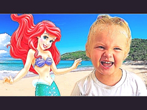 Видеоклип на песню Ариэль дети взрослые - РУСАЛОЧКА АРИЭЛЬ на пляже Най Харн Пхукет утонула? Видео для детей. Real little Mermaid