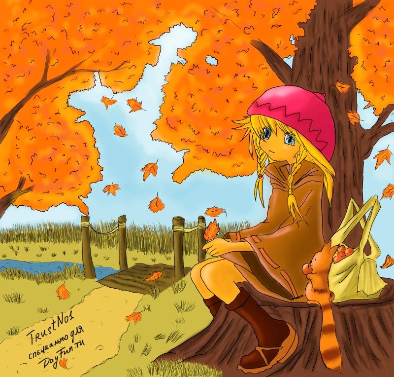 Осень золотая - Детская песенка про осень фото