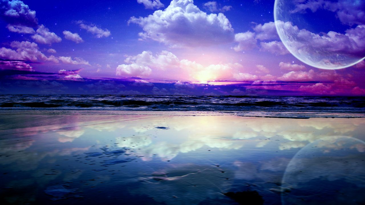 Планеты - Синее море фото